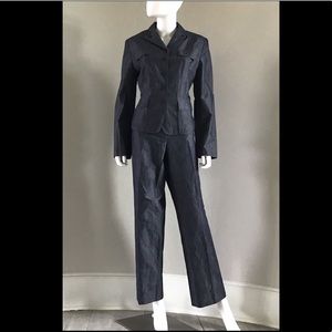 Anne Klein- 2 Piece Blue Suit, Size 12
